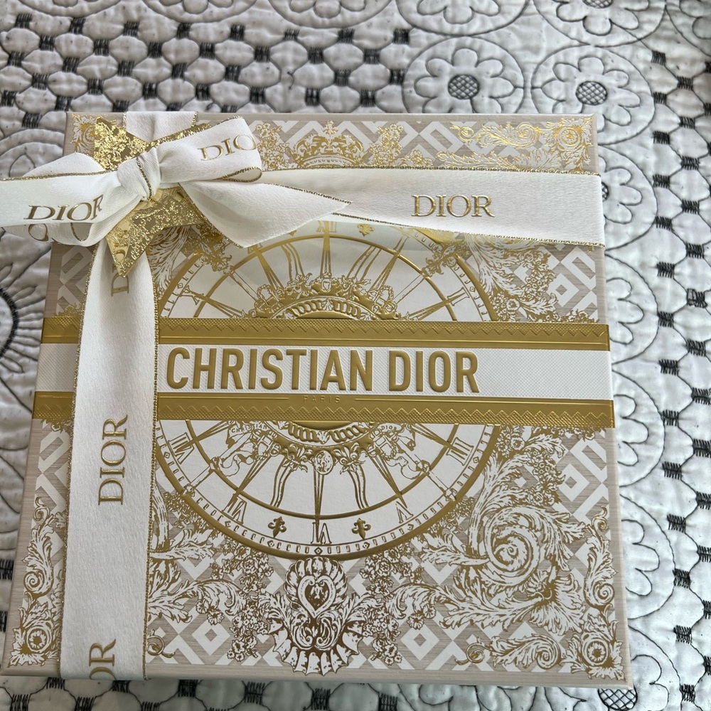 Christian Dior Gold and White Gift Box